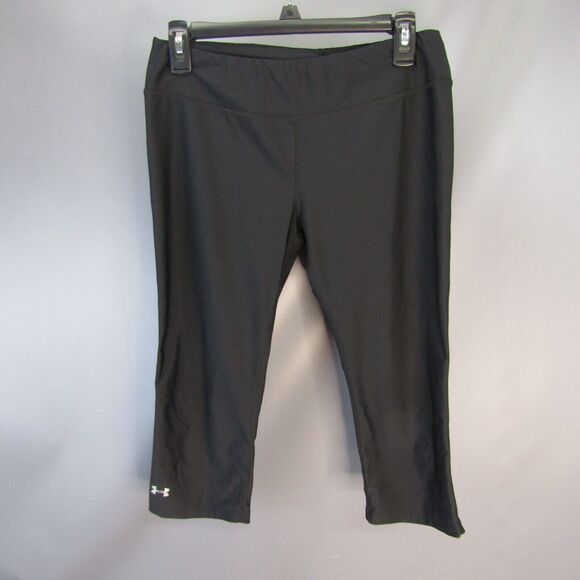 Under Armour Athletic Fitted‎ Pants Women's Size M Heat Gear Capri Compression - Picture 1 of 7